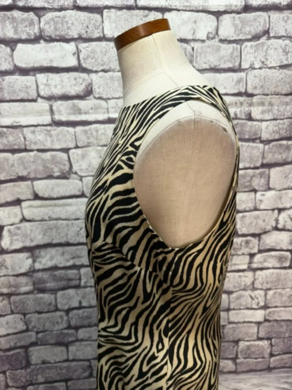 Spenser Jeremy Black & Beige Sleeveless Dress Size 12